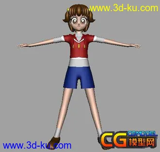 3D打印模型女孩的图片