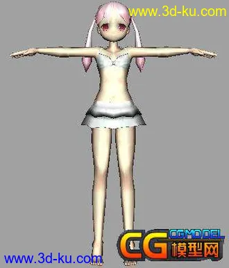 3D打印模型泳装小女孩的图片