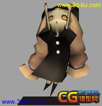 3D打印模型可爱的Q版女娃的图片