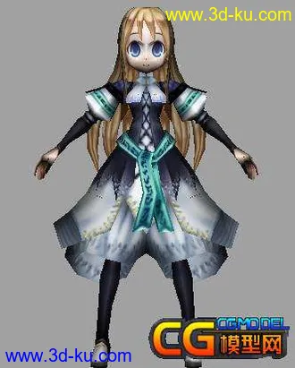 3D打印模型耍剑的少女的图片