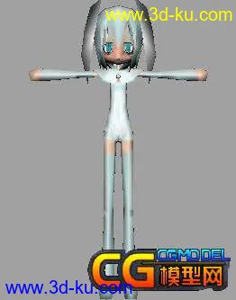 3D打印模型Q版小女孩的图片