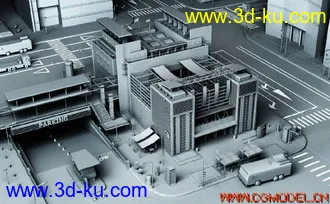maya08 大型市区模型的图片