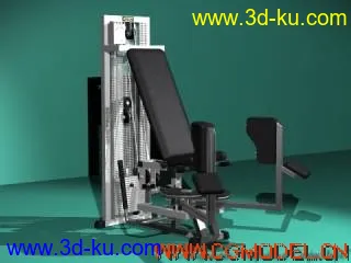 3D打印模型四个健身器材，要的拿下的图片