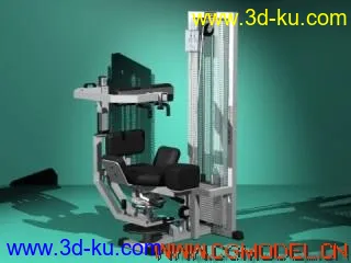 3D打印模型四个健身器材，要的拿下的图片