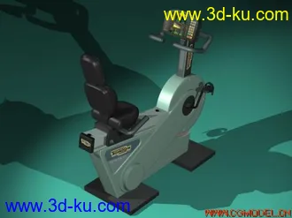 3D打印模型四个健身器材，要的拿下的图片