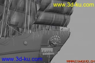 一艘船的maya 09 精美模型的图片