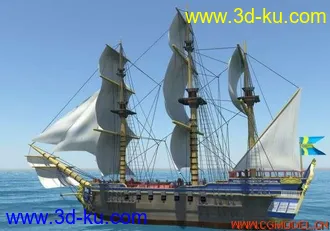 千年古迹南海神庙的“哥德堡号 古船MAYA模型的图片