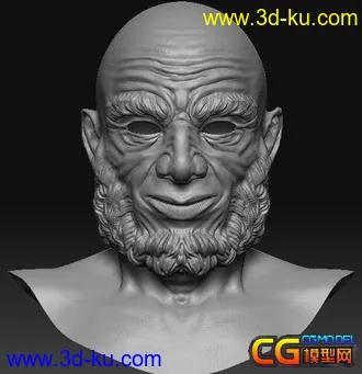 3D打印模型胡须男的图片