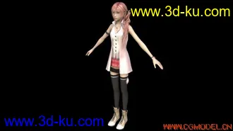 最终幻想13主角Sarah模型的图片