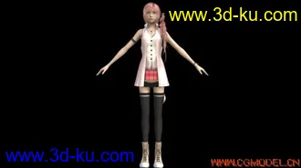 最终幻想13主角Sarah模型的图片