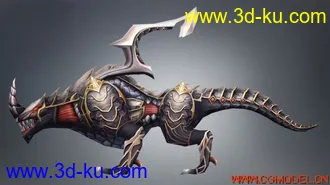 天堂2神兽MAYA模型的图片