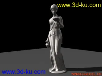 3D打印模型水瓶女神雕像的图片