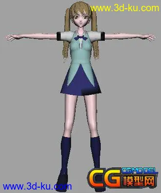 俏皮女孩模型的图片