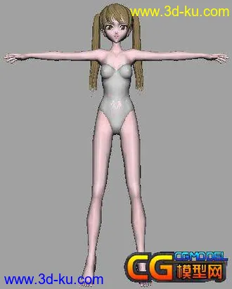 俏皮女孩模型的图片