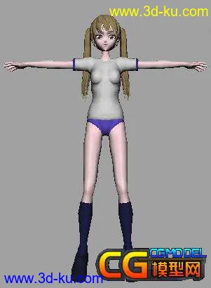 俏皮女孩模型的图片