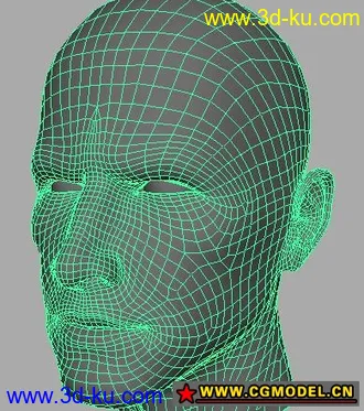 3D打印模型maya人头的图片