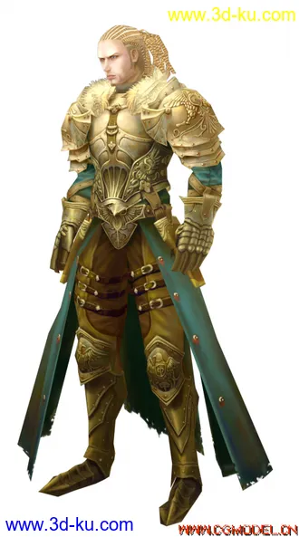 3D打印模型男战士~加骨骼~3~的图片