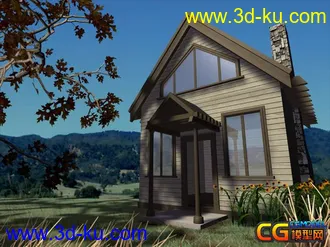 3D打印模型田园小房子的图片