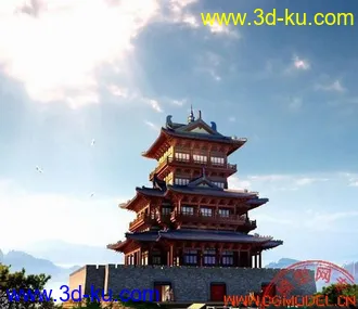 3D打印模型楼塔的图片