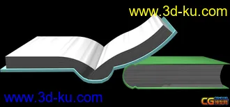 3D打印模型两本简单的书的图片