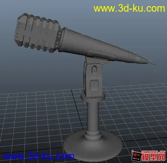 3D打印模型麦克风-素模maya09的图片