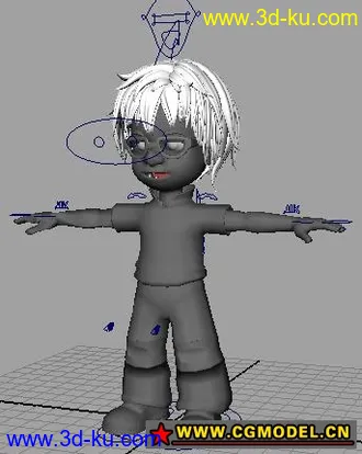 3D打印模型卡通人物的图片