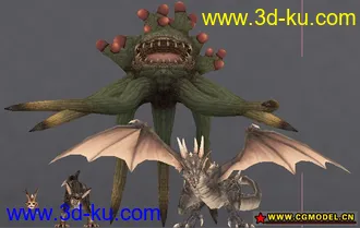 跟大家分享一套不错的游戏模型，大概有50个模型，欢迎下载的图片