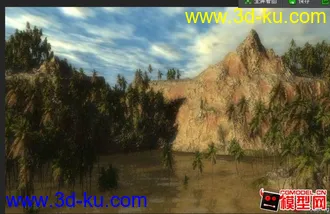vue模型 dark water 山区的图片