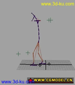 3D打印模型骨骼行走动画的图片