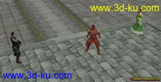 3D打印模型自建小场景和自己绑的赤壁角色带动作，大家帮忙看看的图片