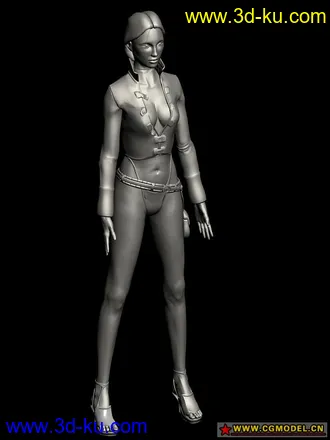 3D打印模型金发妖娆(带贴图)的图片