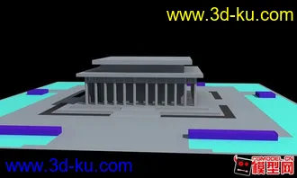 3D打印模型毛主席纪念堂的图片