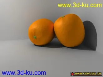 3D打印模型简单的桔子渲染 Mental Ray 最终采集的图片