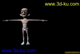 3D打印模型绑定的卡通人的图片