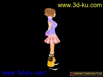 3D打印模型[卡通人物】原创MM一只的图片