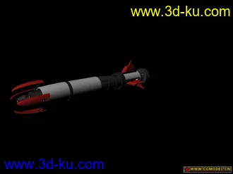 3D打印模型自己做的驱动关键帧导弹的图片