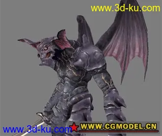 3D打印模型一个紫色怪物的图片