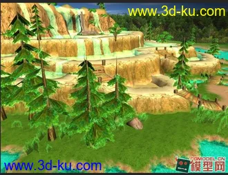 3D打印模型发个自然场景的图片
