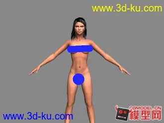 重磅出击！高精度美女模型!商业H游戏中高模MM！带高清贴图！申请加分！的图片