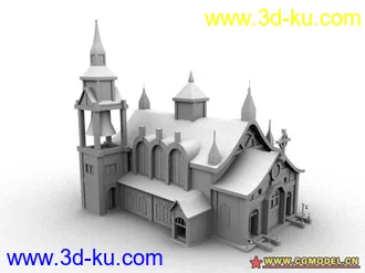 3D打印模型教堂场景的图片