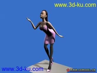 3D打印模型女人卡通的图片