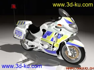 3D打印模型bmw 警用摩托车的图片