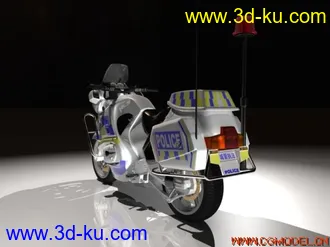 3D打印模型bmw 警用摩托车的图片