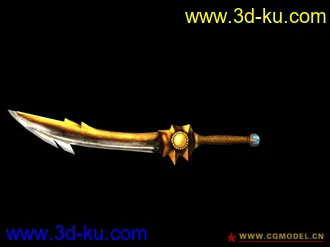 3D打印模型自己做的一把刀的图片