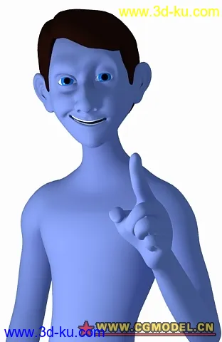 3D打印模型国外动画人物带动作的图片