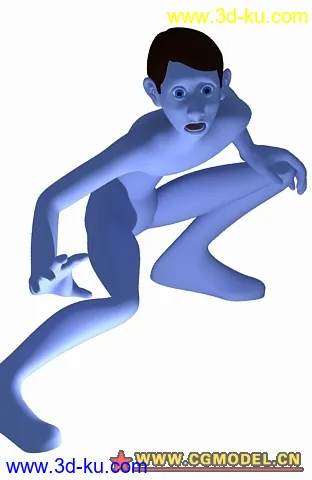 3D打印模型国外动画人物带动作的图片
