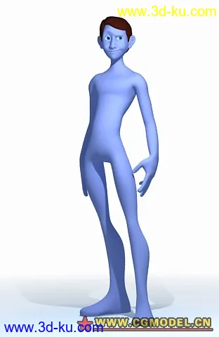 3D打印模型国外动画人物带动作的图片