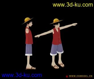 3D打印模型；海贼王-路飞的图片