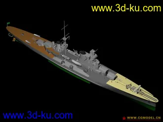3D打印模型戰艦初模的图片