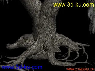 3D打印模型一棵屌爆了的树，需要的下吧的图片